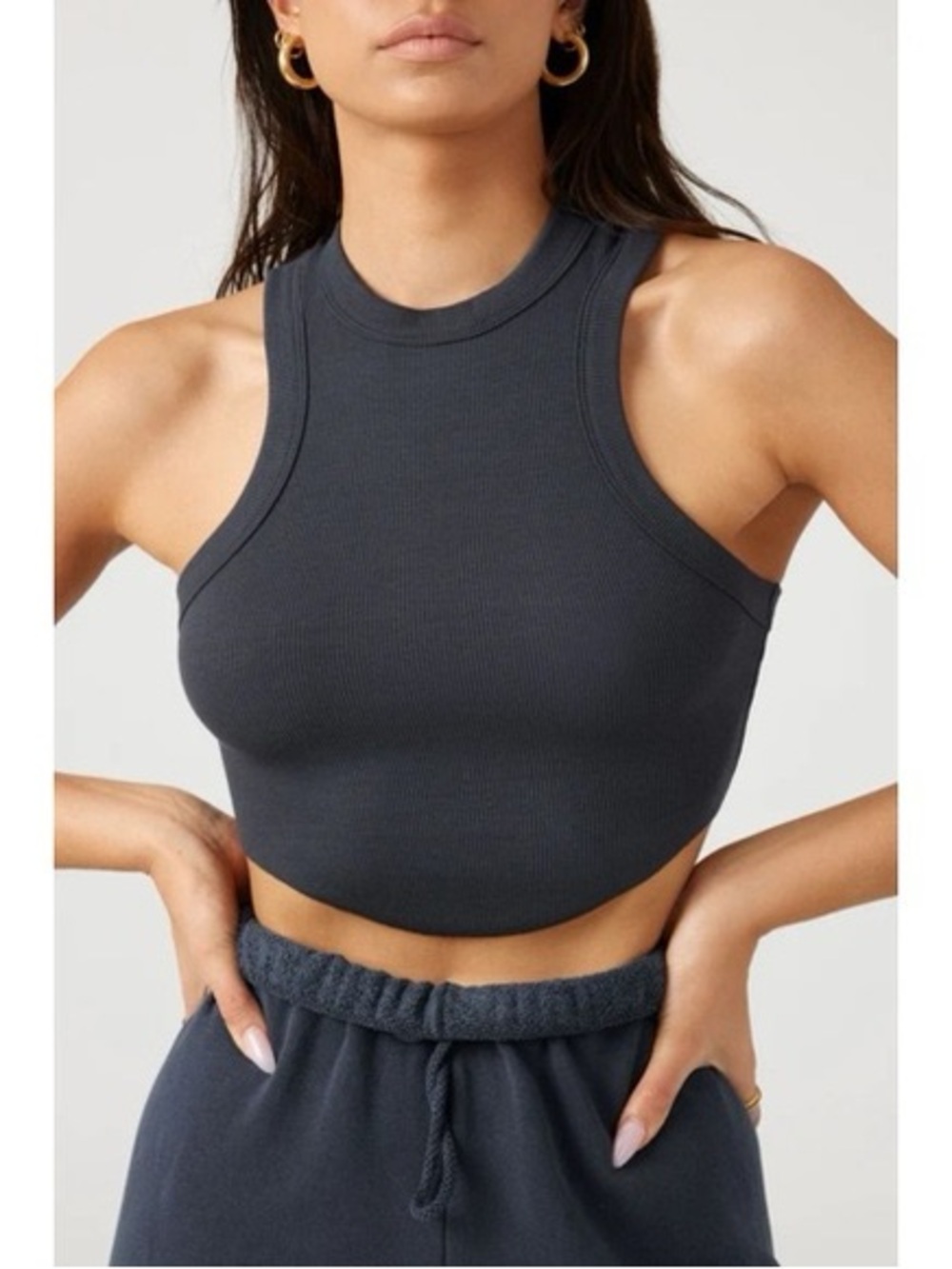 NWT Joah Brown Body Tank in Vintage Navy Flexrib
